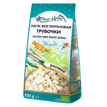 Макаронные изделия Fleur Alpine Трубочки рисовые 250г - купить, цены на КОСМОС - фото 1