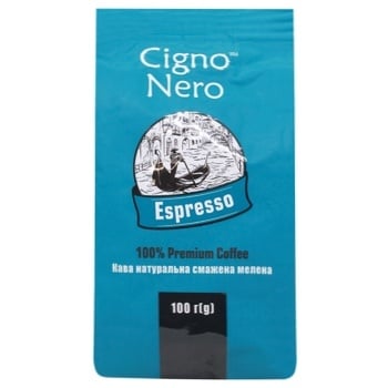 Кофе Cigno Nero Espresso молотый 100г - купить, цены на - фото 1