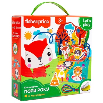 Игра-шнуровка Vladi Toys Fisher Price Времена Года - купить, цены на - фото 1