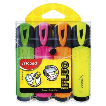 Fluo Peps Classic Text Marker Set 4pcs