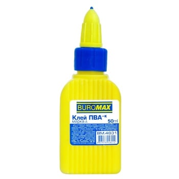 Buromax PVA Glue with Cap-Dispenser 50ml - buy, prices for EKO Market - photo 1