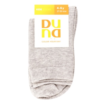 Duna Children's Socks s.18-20 Light Gray - buy, prices for MasterZoo - photo 1