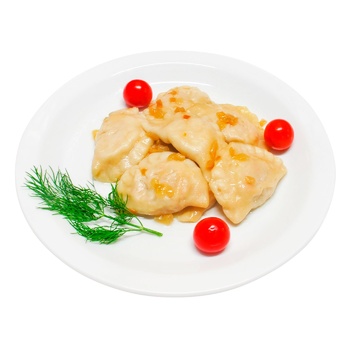 Вареники с картофелем и печенью отваренные - купить, цены на КОСМОС - фото 1