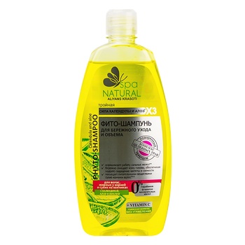 Naturall Spa Phyto-Shampoo for Careful Care and Hair Bolume 0.5l - buy, prices for Tavria V - photo 1