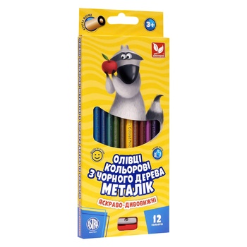 Shkolyaryk Colored Pencils 12 colors - buy, prices for Auchan - photo 1