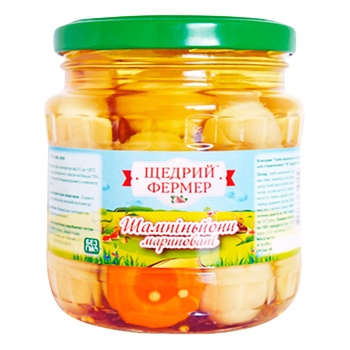 Shchedryy Fermer Marinated Champignons 480ml