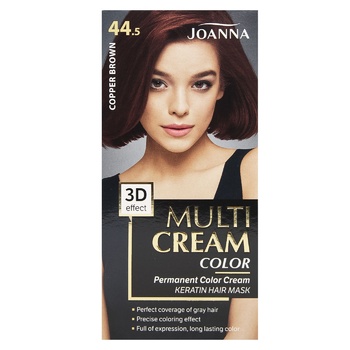 Joanna Hair Dye 44.5 Brown Copper 30ml - buy, prices for ULTRAMARKET - photo 2