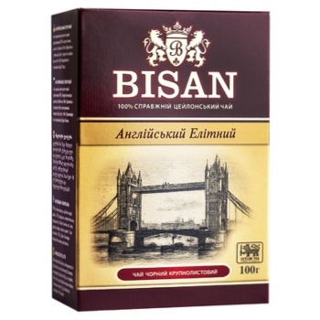 Чай Bisan Английский Элитный черный крупнолистовой 100г