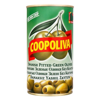 Coopoliva Pitted Green Olives 350g - buy, prices for Tavria V - photo 1