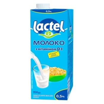 Lactel UHT Milk with Vitamin D3 0.5% 950g - buy, prices for METRO - photo 1