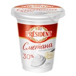 Сметана President 30% 325г