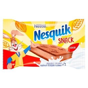 Тістечко бісквітне Nesquik з какао-молочною начинкою 26г - купити, ціни на Восторг - фото 2