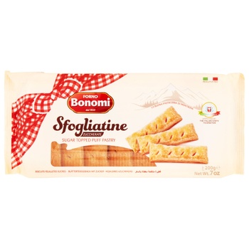 Bonomi Sfogliatine Glazed Cookies 200g - buy, prices for MegaMarket - photo 1