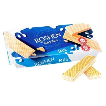 Вафлі Roshen Wafers з молочною начинкою 216г