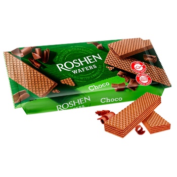 Вафлі Roshen Wafers шоколад 216г