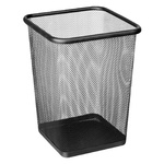 Корзина Trento для бумаги металлическая черная 12л