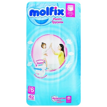 Трусики Molfix 6 Extra Large 15+кг 42шт