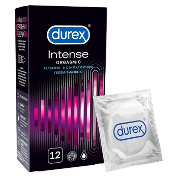 Презервативи Durex Intense Orgasmic латексні з силіконовою змазкою 12шт - купити, ціни на - фото 12