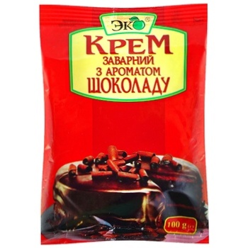 Крем Еко заварний шоколадний сухий 100г - купити, ціни на Auchan - фото 1