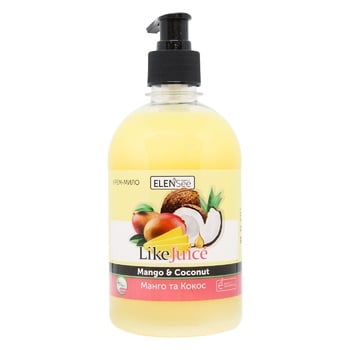 Elensee Like Juice Liquid Cream-soap Mango + Coconut 500ml - buy, prices for ULTRAMARKET - photo 1