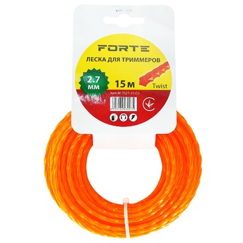 Волосінь Forte Twist для тримерів 2,7мм 15м