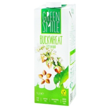 Green Smile Ultrapasteurized Buckwheat Drink 2.5% 1l - buy, prices for Supermarket "Kharkiv" - photo 1