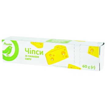 Auchan Chips with Cheese Flavor 60g - buy, prices for Auchan - photo 1