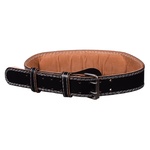 Пояс штангиста кожаный черный A7