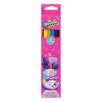 Shopkins Colored Trihedral Pencils 6colors