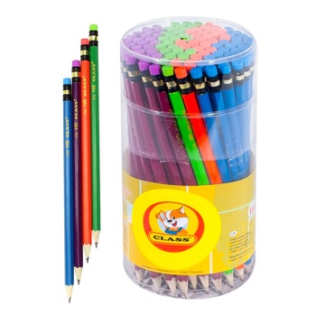 Class Graphite Pencil Set with Eraser 3pcs