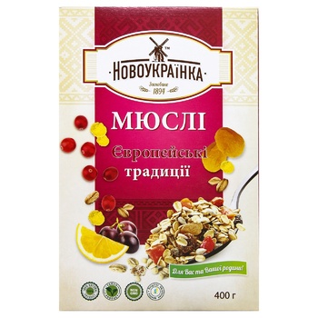 Мюсли Новоукраинка Европейские традиции 400г - купить, цены на ULTRAMARKET - фото 2