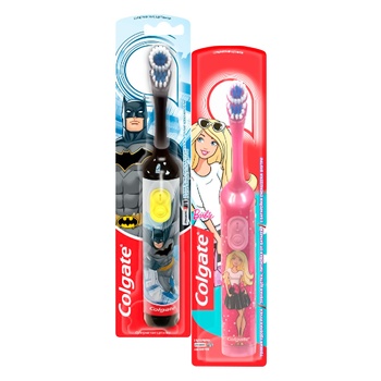 Зубна щітка Colgate Barbie/Batman електрична  суперм'яка - купити, ціни на Восторг - фото 1