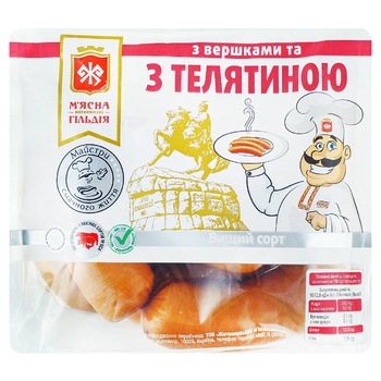 Myasna Gildiya Sausages with Cream and Veal - buy, prices for Auchan - photo 2