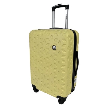 Airport Happy 4 Wheels Yellow Suitcase 60cm - buy, prices for - photo 2
