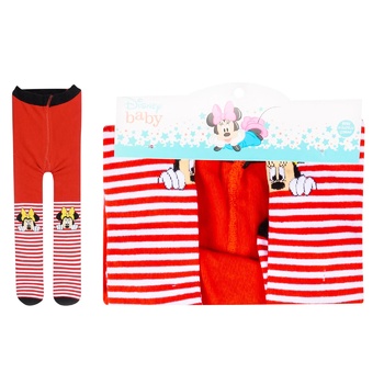 Колготи дитячі Disney Minnie Mouse р.86-92 біло-червоний