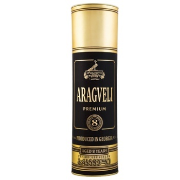 Gocha Aragveli Cognac 8 Years 40% 0.5l in tube - buy, prices for METRO - photo 1