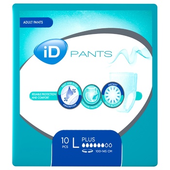 iD Plus Diapers for Adults L 10pcs - buy, prices for METRO - photo 1