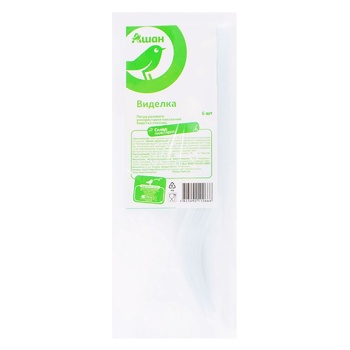 Auchan Disposable Fork 6pcs - buy, prices for Auchan - photo 1