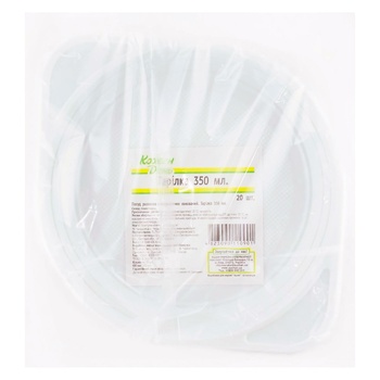 Kozhen Den Plate Disposable 350ml 20pcs - buy, prices for  - photo 1