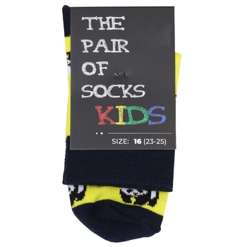 Шкарпетки The Pair of Socks Panda Yellow Kids 23-25р - купити, ціни на МегаМаркет - фото 1