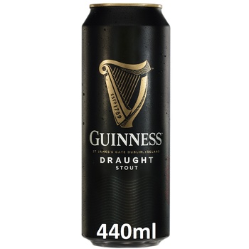 Guinness Draught Dark Beer 4.2% 0.44l - buy, prices for Auchan - photo 1