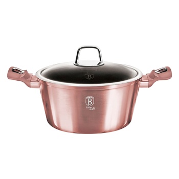 Berlinger Haus I-Rose Edition Pan with Lid 24х11.8cm 4.1l - buy, prices for - photo 1