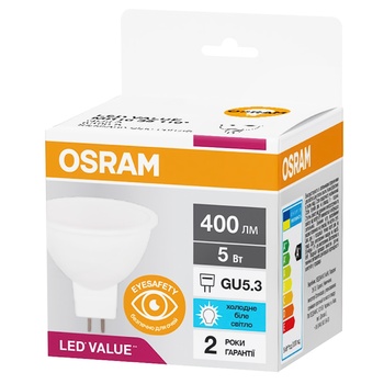 Osram LED Bulb GU5.3 6500k 5W - buy, prices for Auchan - photo 1