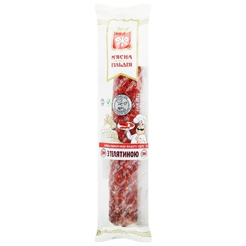 Myasna Gildia Raw-smoked Sausage with Veal of Highest Grade by Weight - buy, prices for Auchan - photo 1