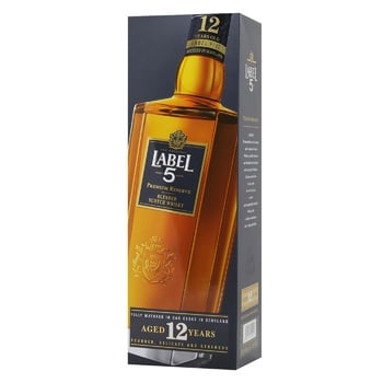 Label 5 12yo Whisky 40% 0.7l - buy, prices for MegaMarket - photo 3