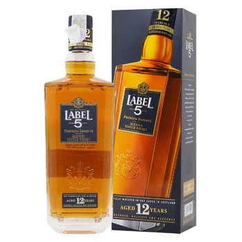 Label 5 12yo Whisky 40% 0.7l - buy, prices for Za Raz - photo 1