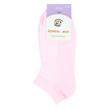 Brestskie Active Women's Pink Socks 25s - buy, prices for COSMOS - photo 1