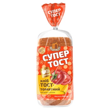 Kyivkhlib Sliced tomato toast bread 350g - buy, prices for METRO - photo 1