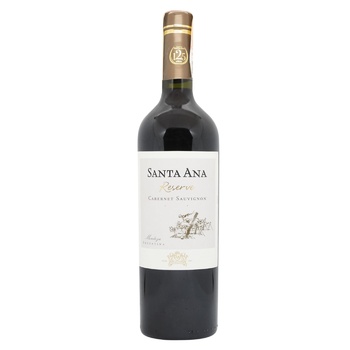 Вино Santa Ana Reserve Cabernet Sauvignon червоне сухе 13,5% 0,75л - купити, ціни на WINETIME - фото 1