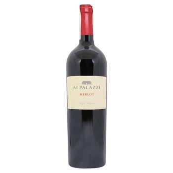 Вино Ai Palazzi Merlot красное сухое 13% 0,75л - купить, цены на WINETIME - фото 1